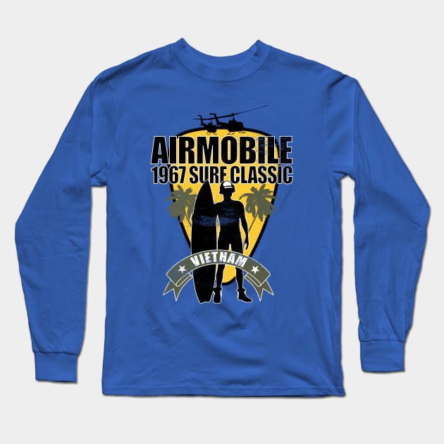 Airmobile1967 Surf Classic Vietnam (distressed) Long Sleeve T-Shirt by TCP
